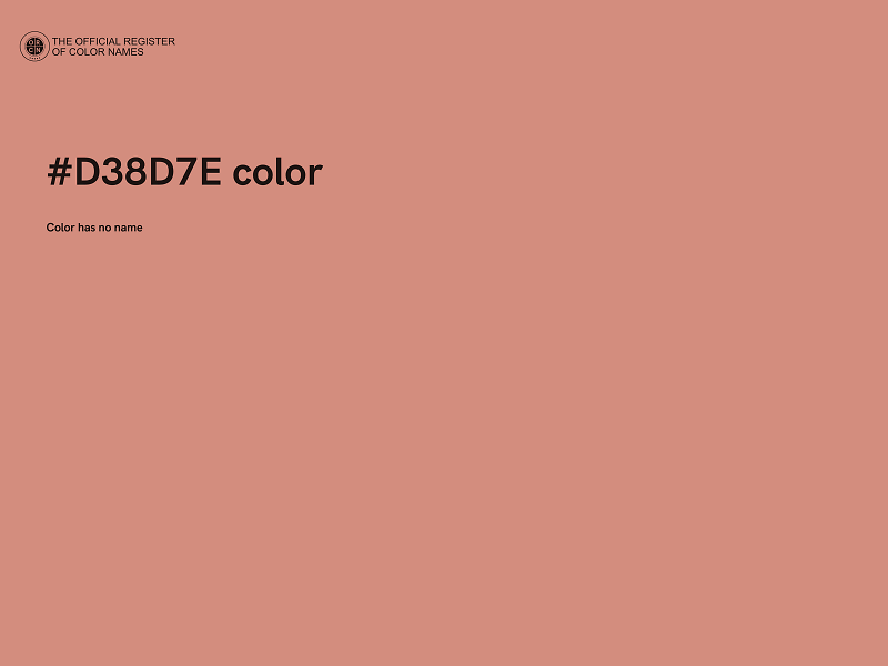 #D38D7E color image