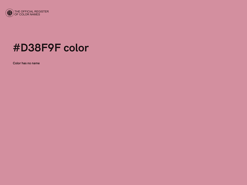 #D38F9F color image