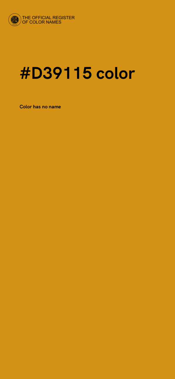 #D39115 color image