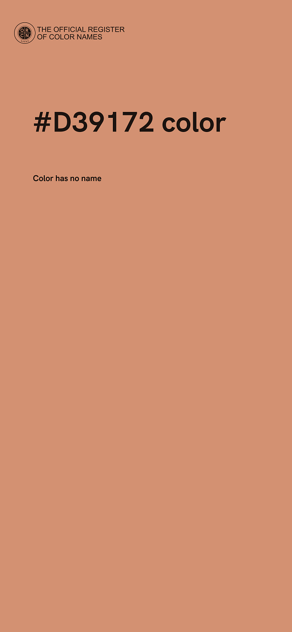 #D39172 color image