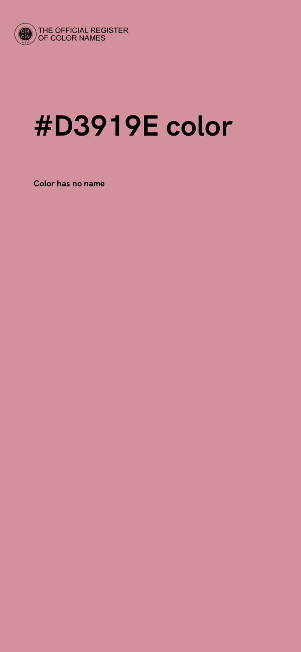 #D3919E color image