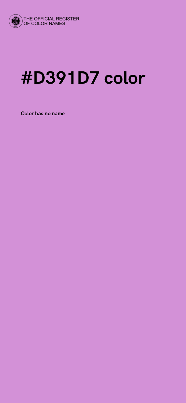 #D391D7 color image