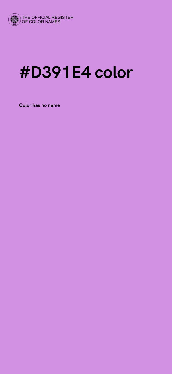 #D391E4 color image