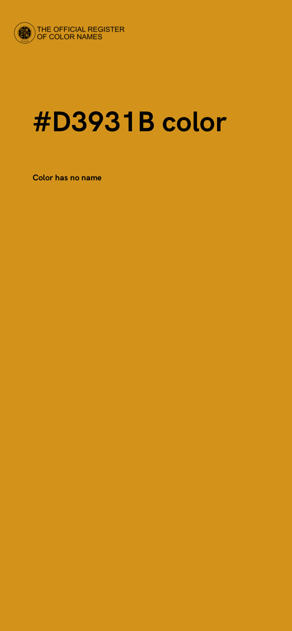 #D3931B color image