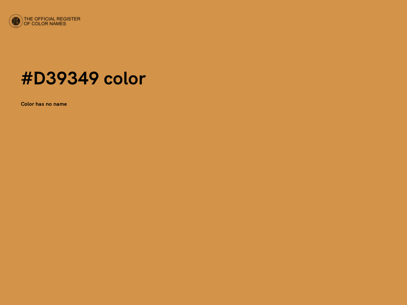 #D39349 color image
