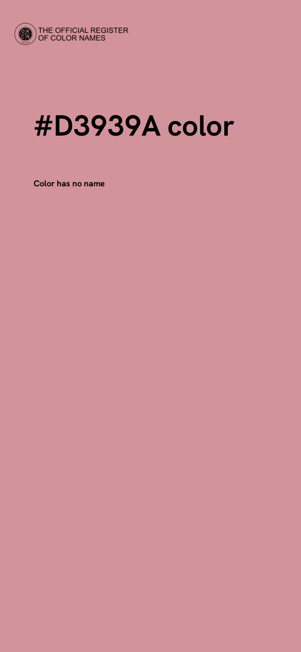 #D3939A color image