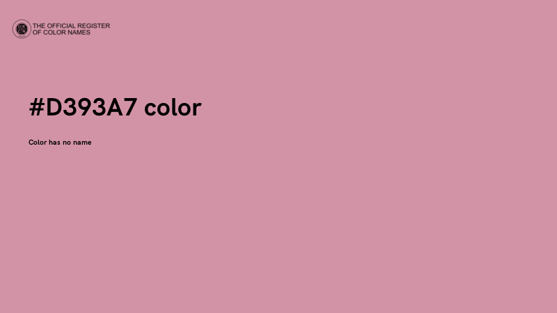 #D393A7 color image