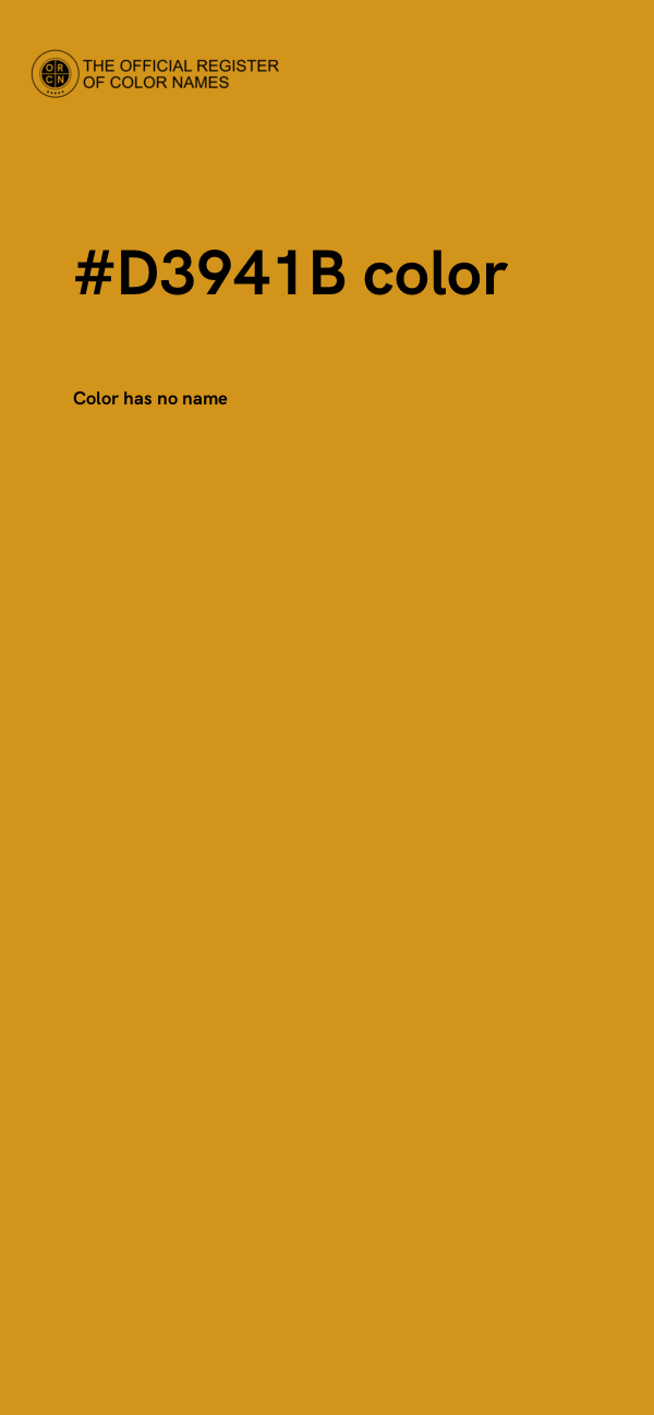 #D3941B color image