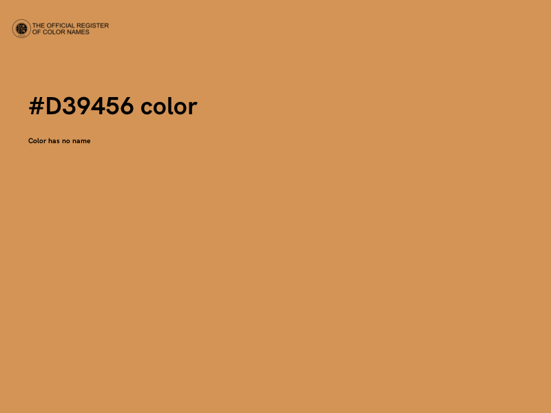#D39456 color image