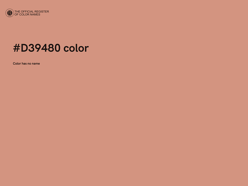 #D39480 color image