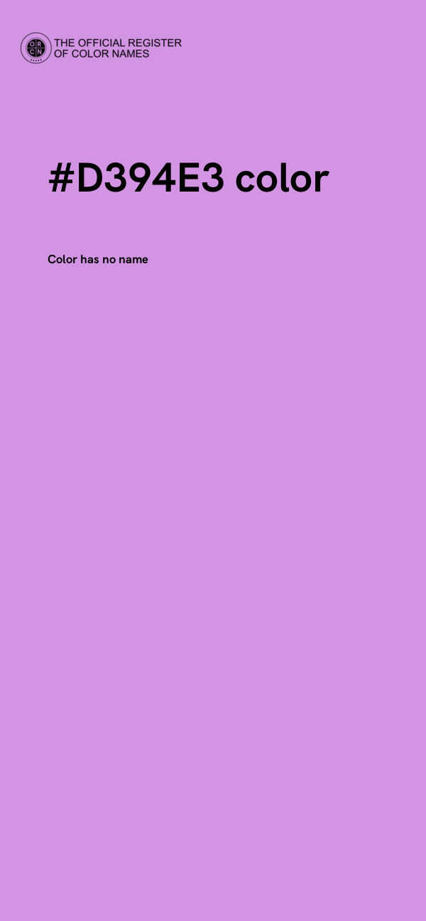 #D394E3 color image