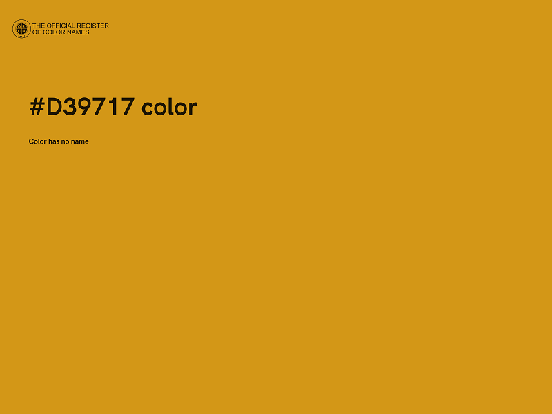 #D39717 color image