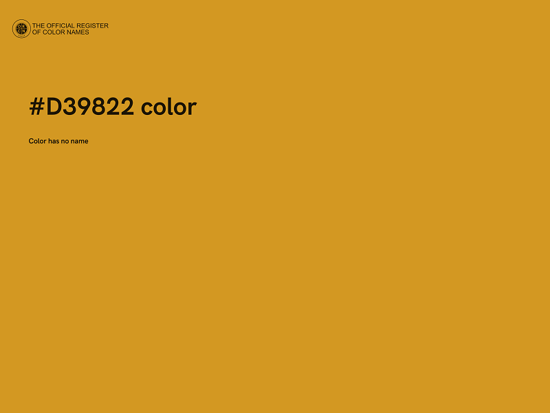 #D39822 color image