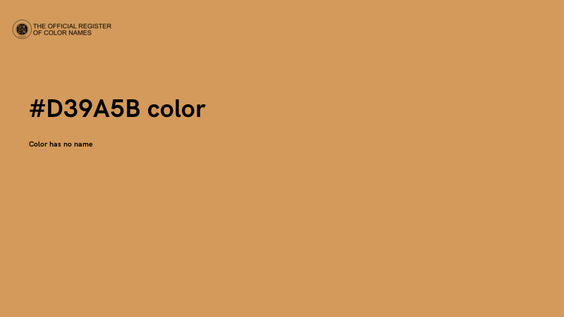 #D39A5B color image