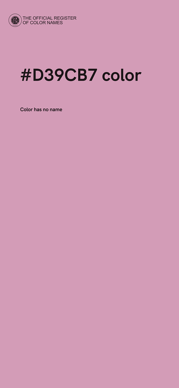 #D39CB7 color image