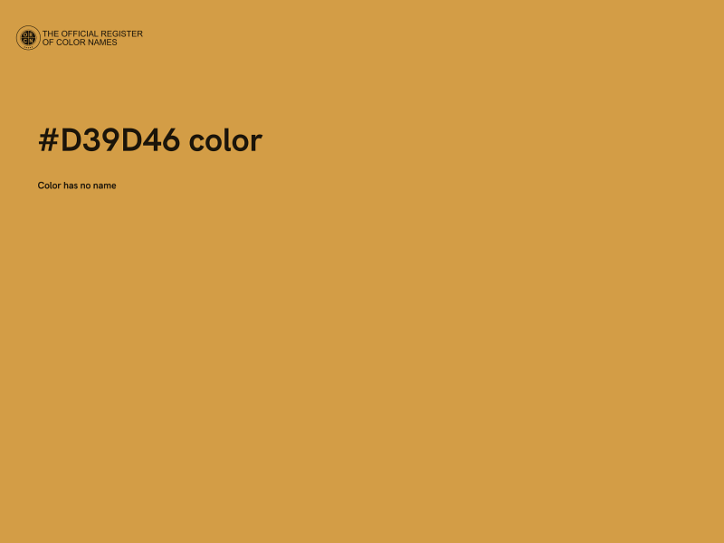 #D39D46 color image