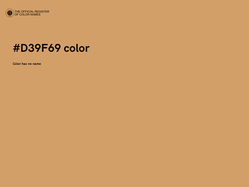 #D39F69 color image