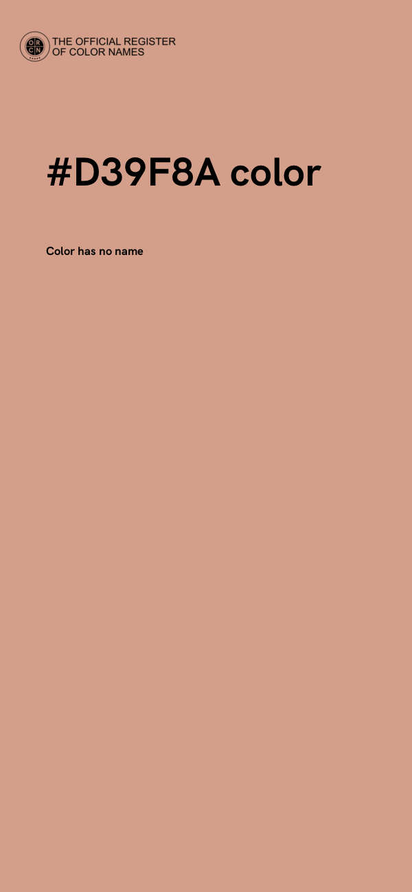 #D39F8A color image
