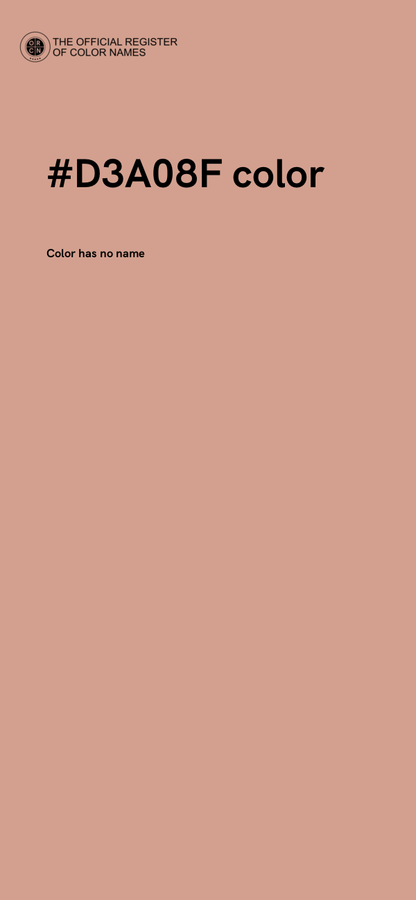 #D3A08F color image