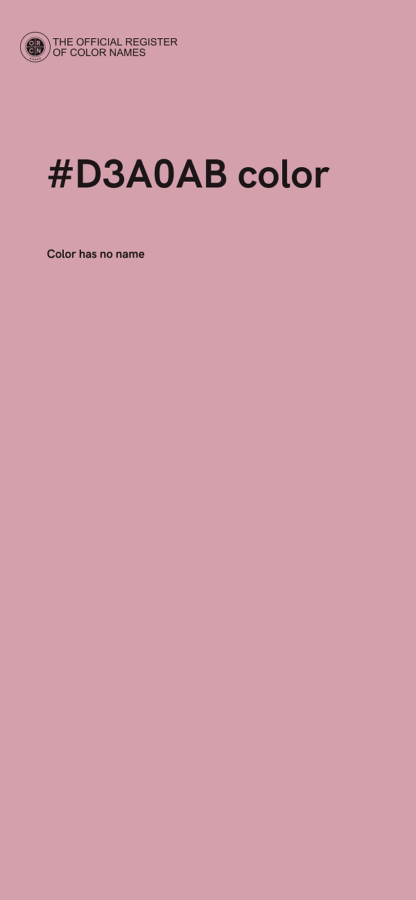 #D3A0AB color image