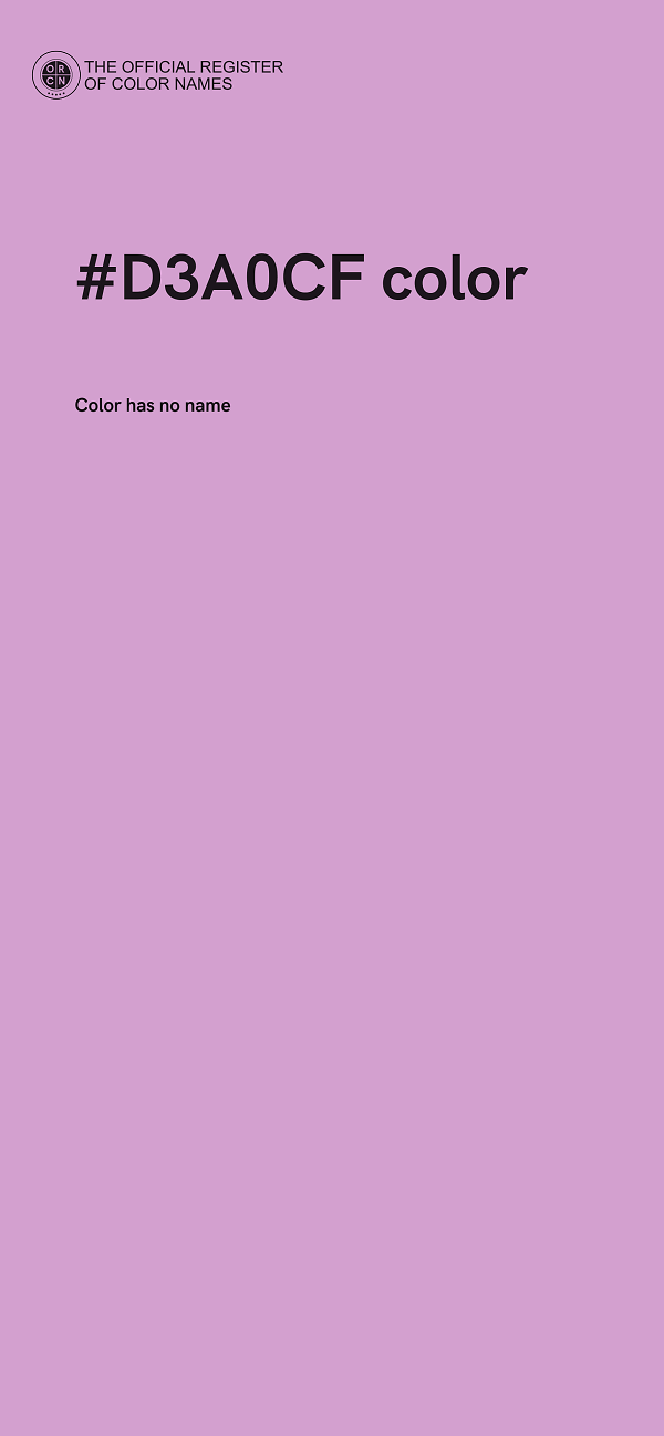 #D3A0CF color image