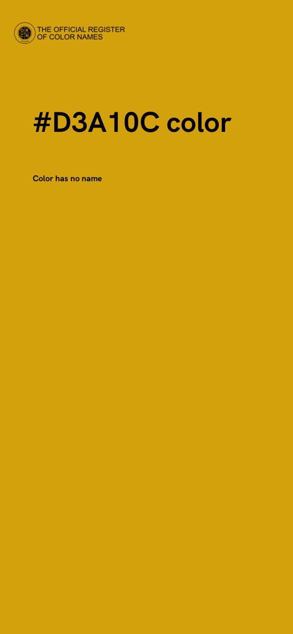 #D3A10C color image