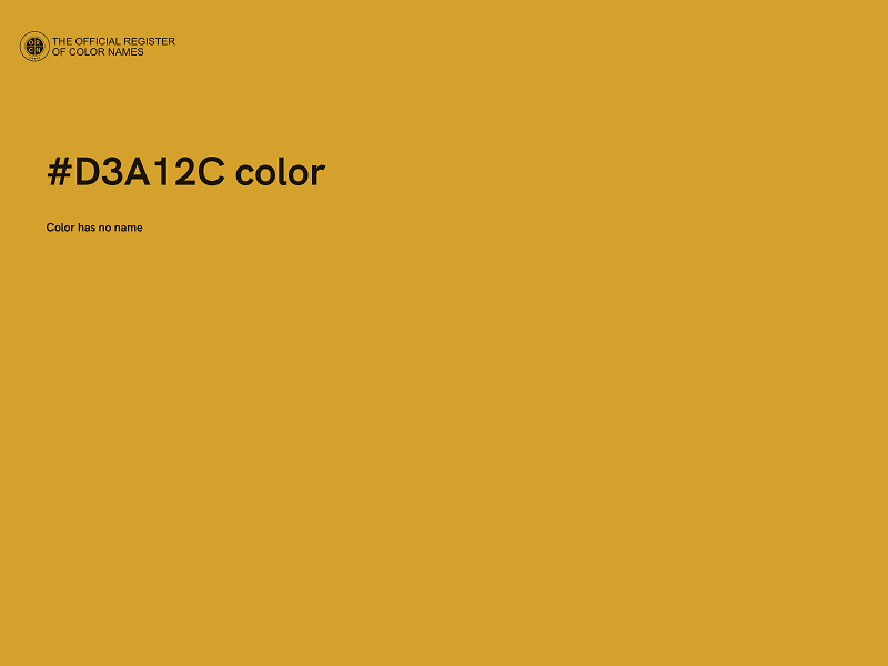 #D3A12C color image