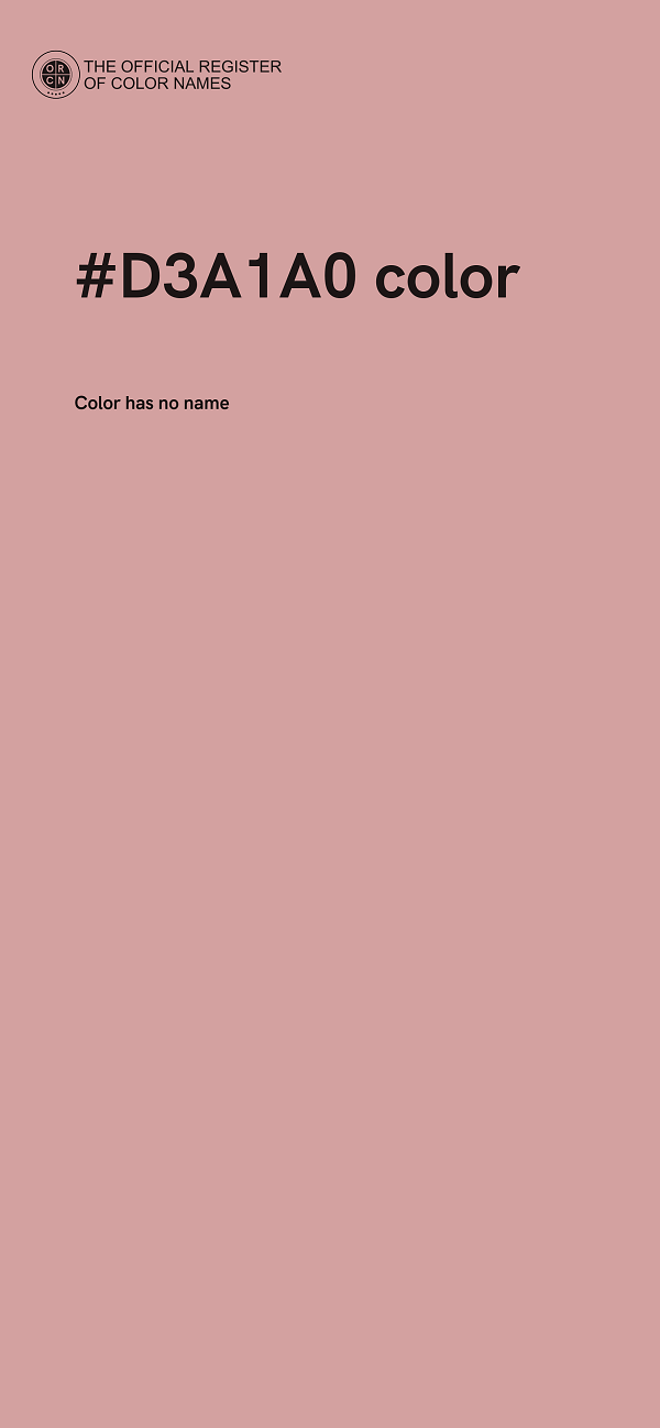 #D3A1A0 color image