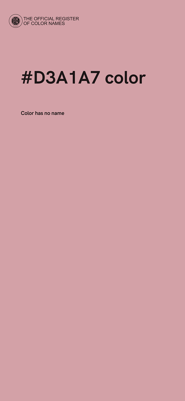 #D3A1A7 color image