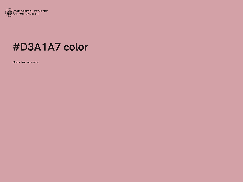 #D3A1A7 color image