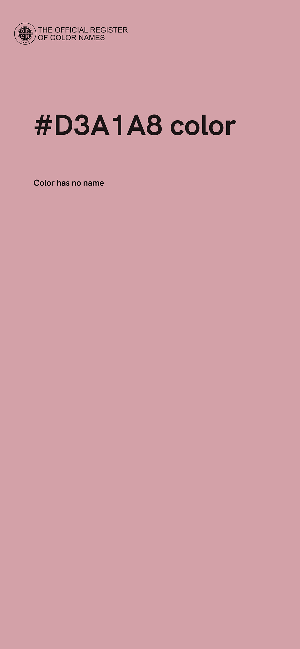 #D3A1A8 color image