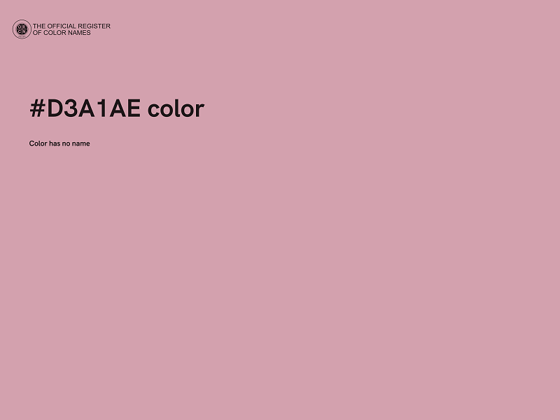 #D3A1AE color image