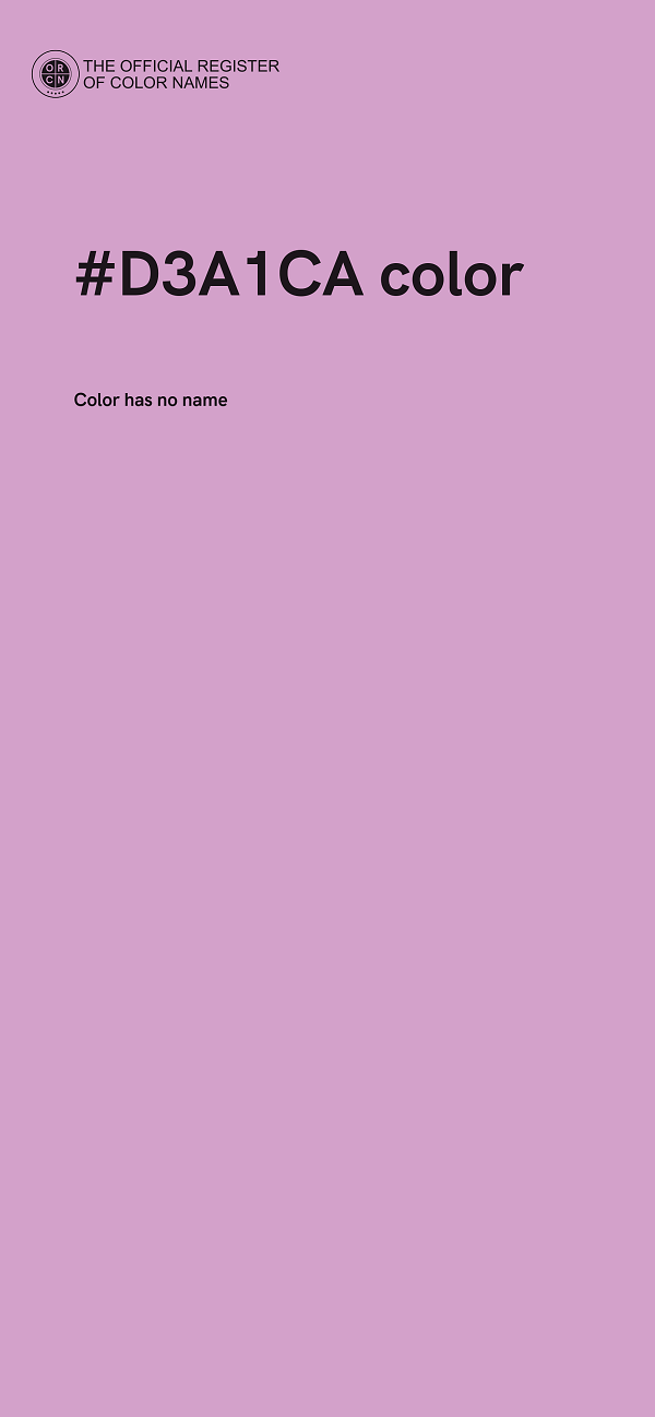 #D3A1CA color image