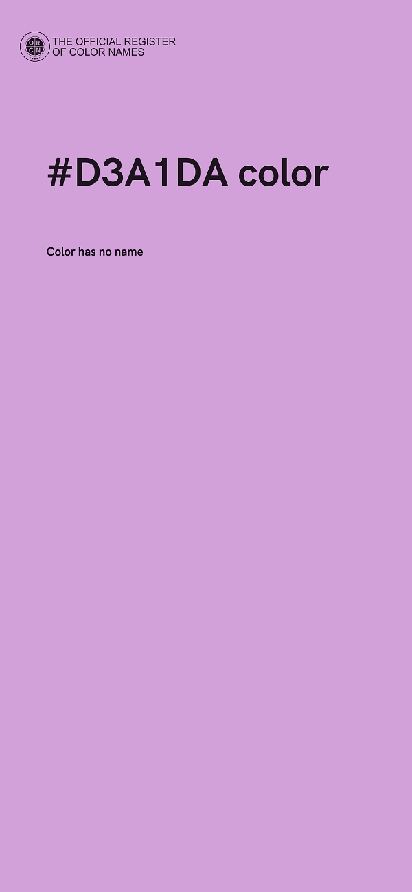#D3A1DA color image