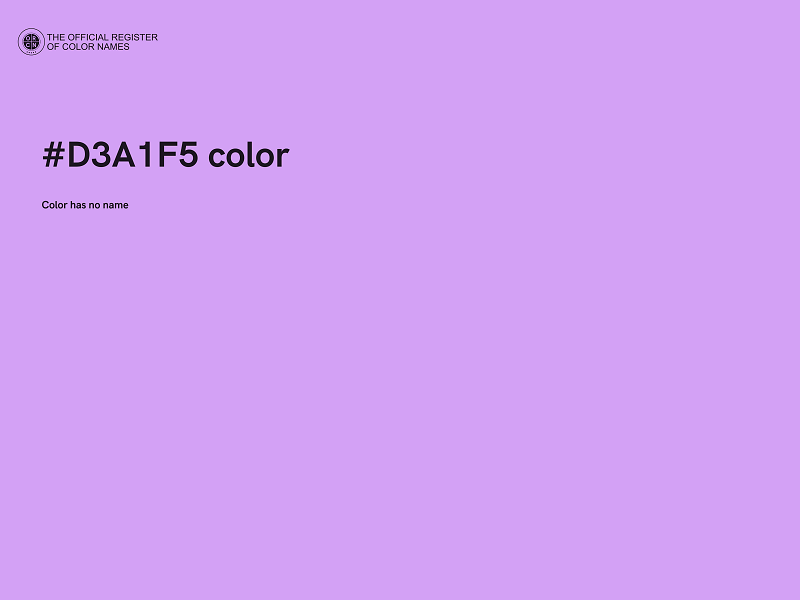 #D3A1F5 color image