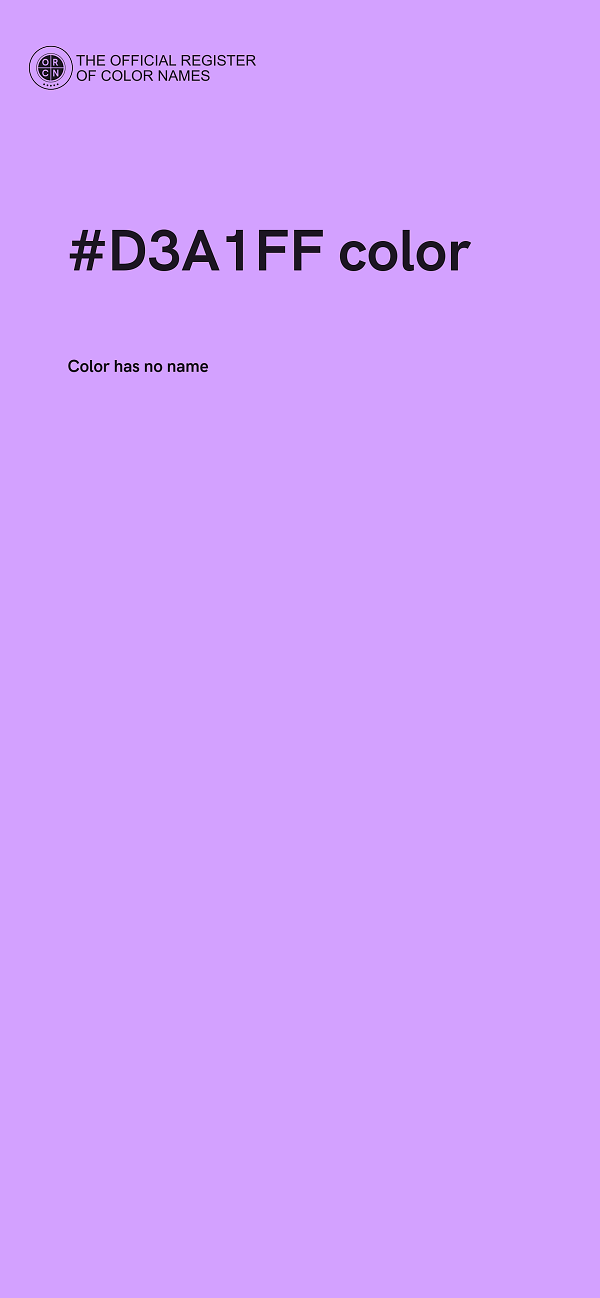#D3A1FF color image