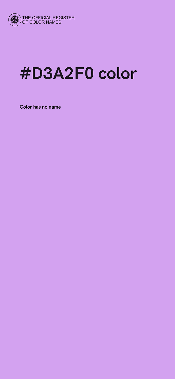 #D3A2F0 color image