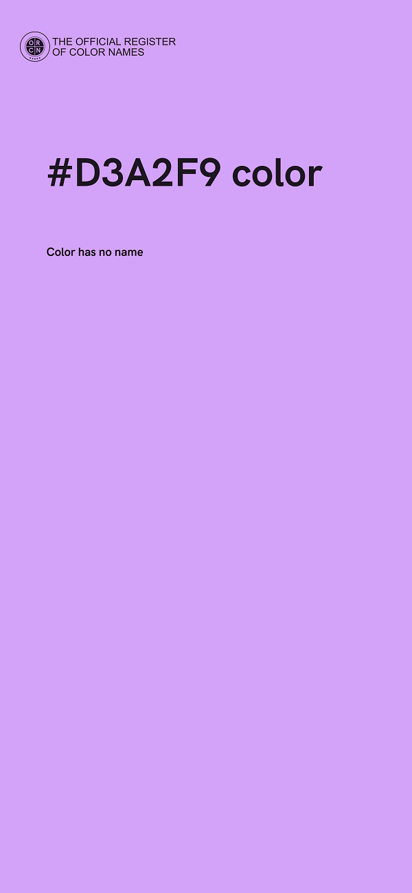 #D3A2F9 color image