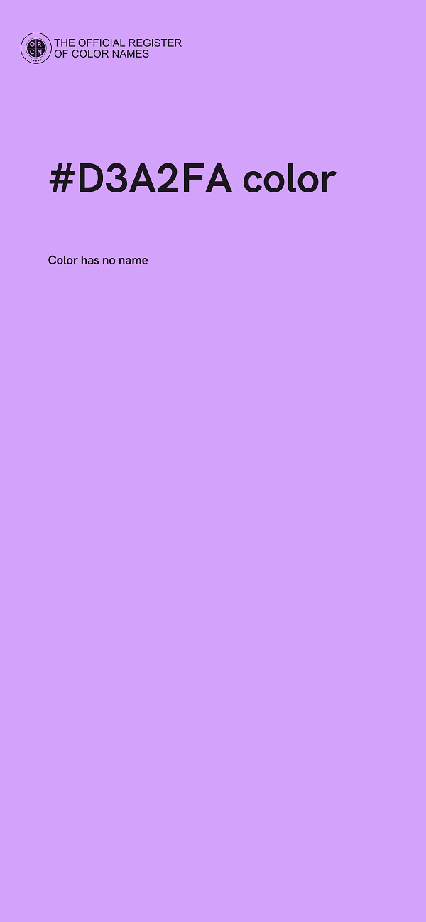 #D3A2FA color image