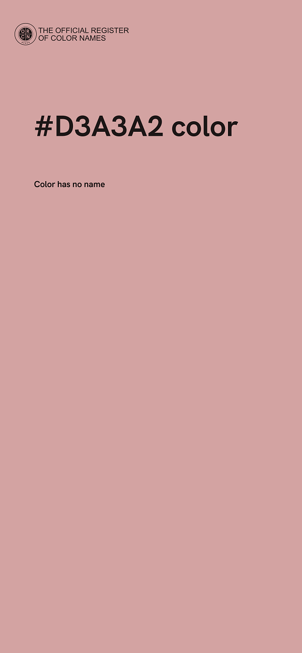 #D3A3A2 color image
