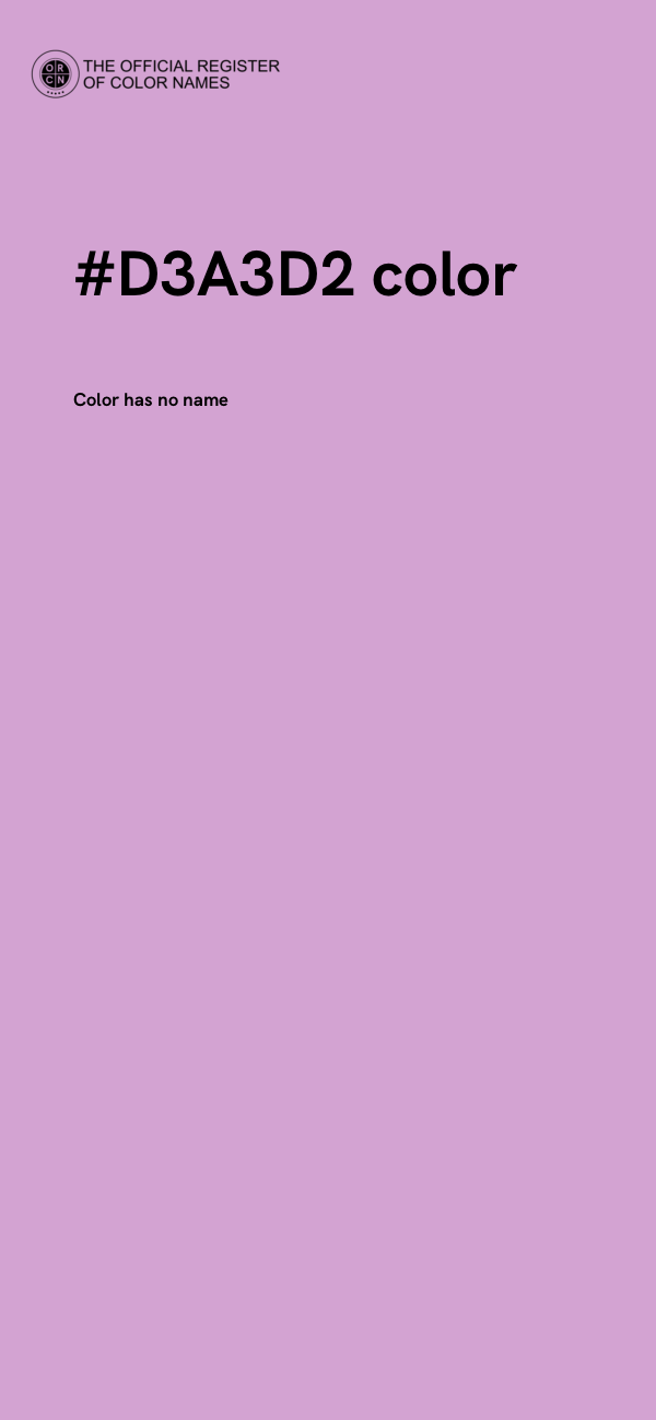 #D3A3D2 color image