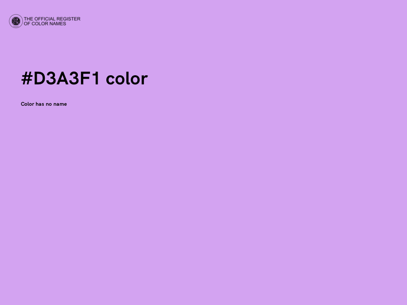 #D3A3F1 color image
