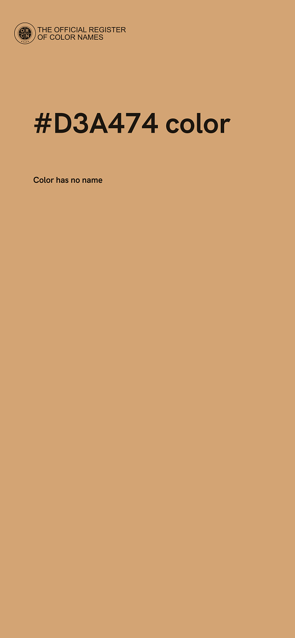 #D3A474 color image