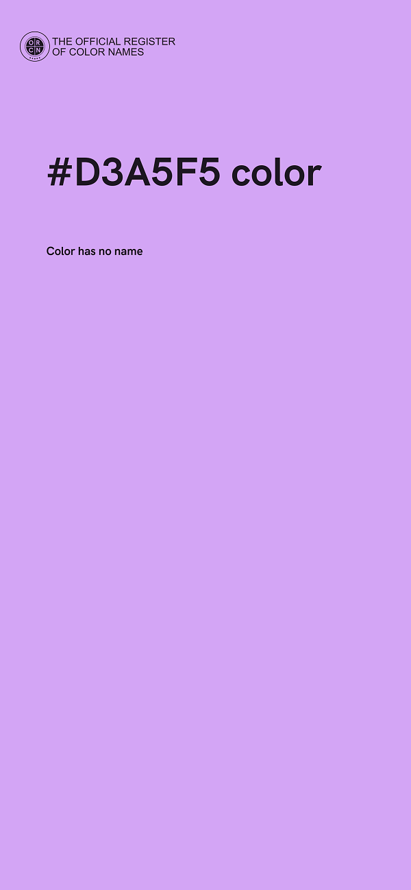 #D3A5F5 color image