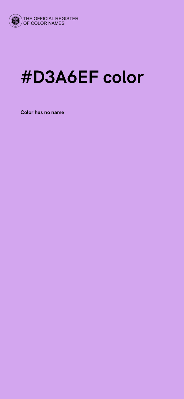 #D3A6EF color image