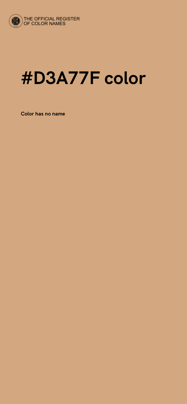 #D3A77F color image