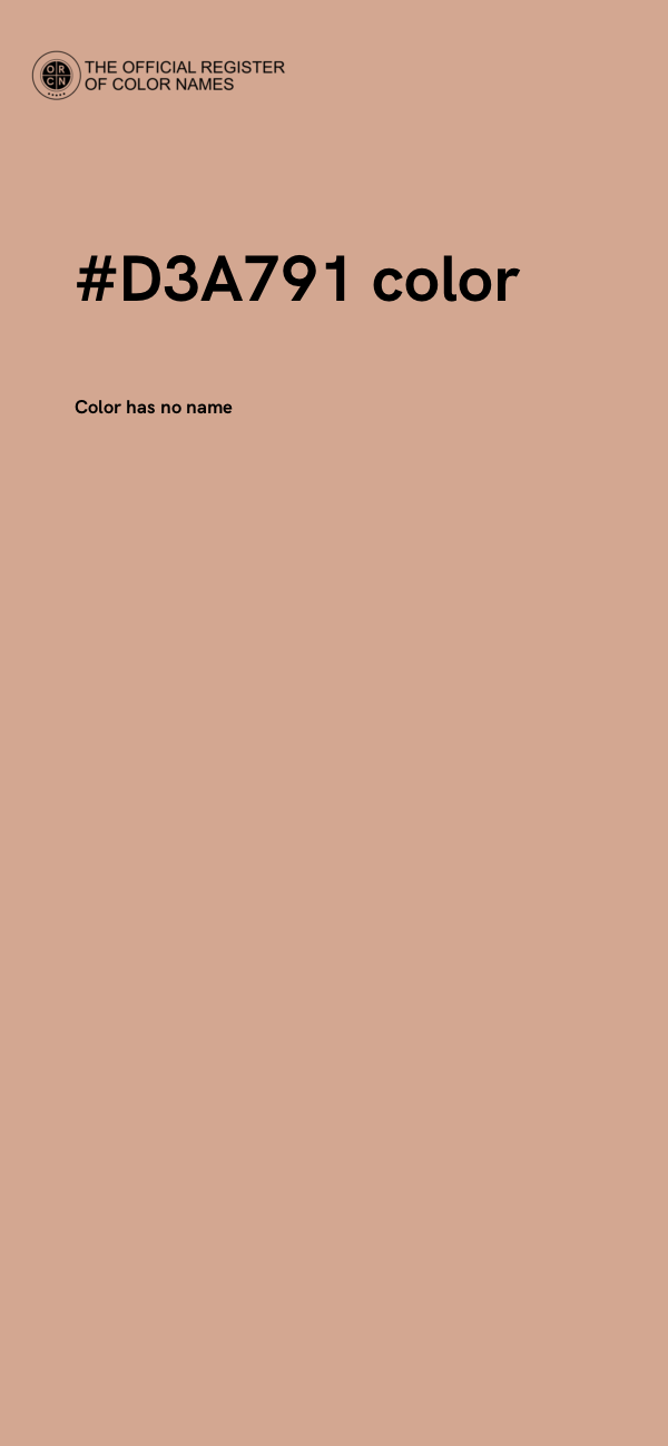 #D3A791 color image