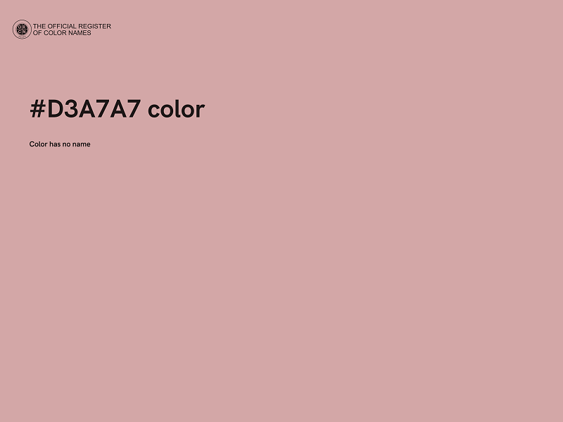 #D3A7A7 color image