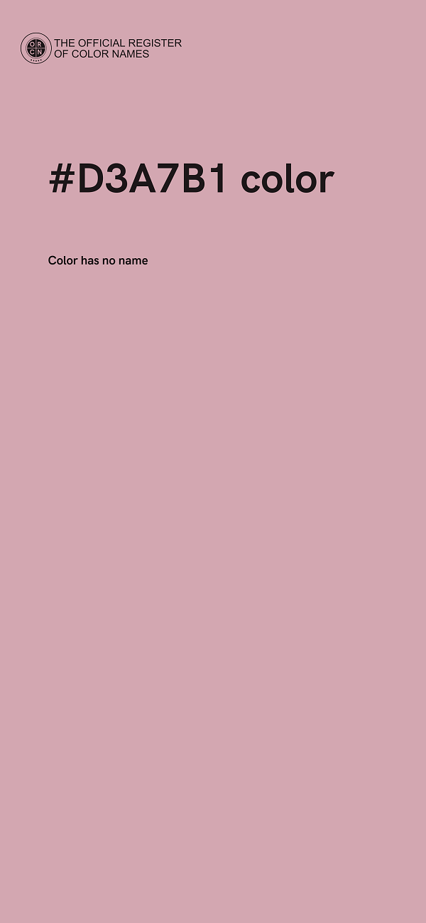 #D3A7B1 color image