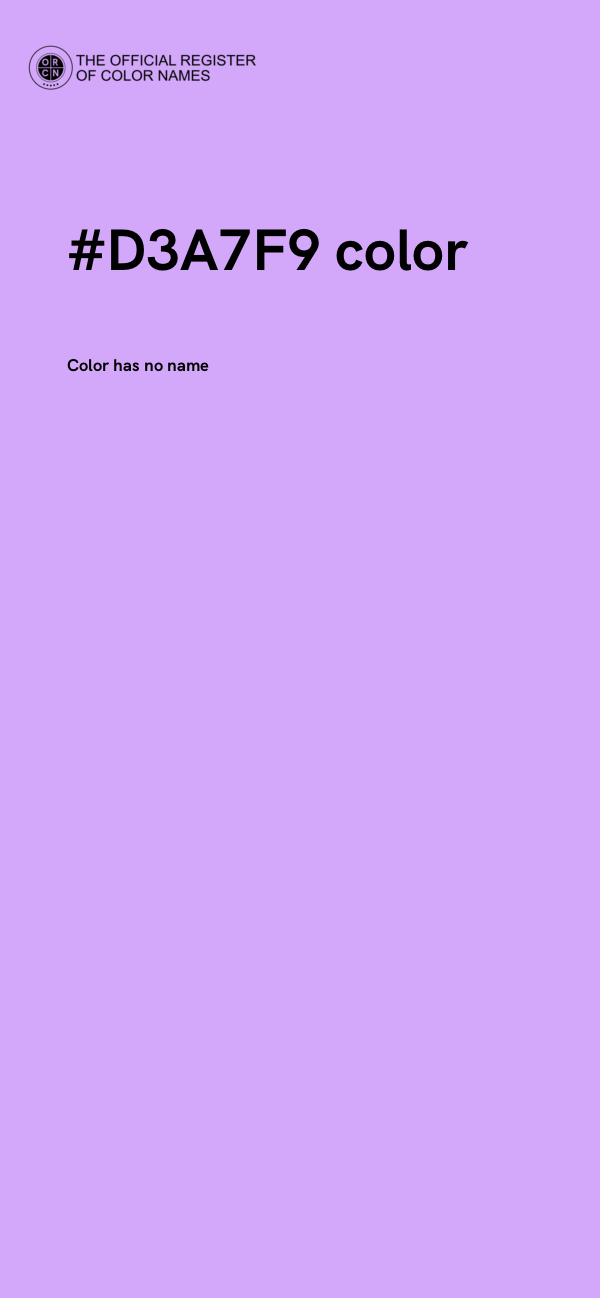 #D3A7F9 color image